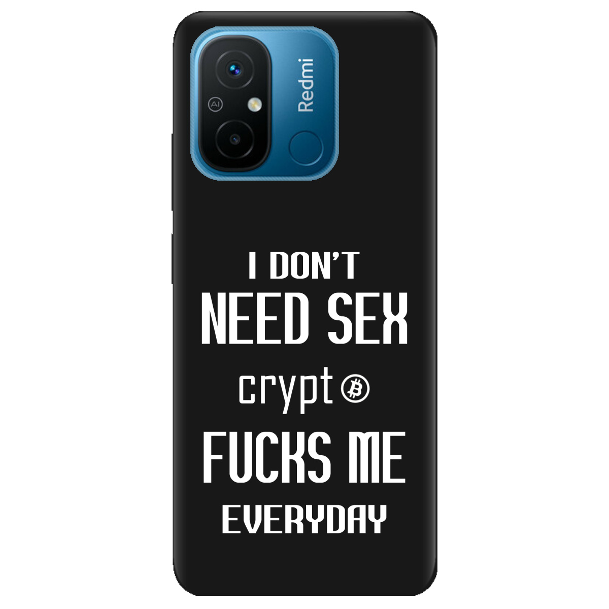 Чехол для Xiaomi Redmi 12C черный матовый soft touch Crypt - фото 1 Чехол для Xiaomi Redmi 12C черный матовый soft touch Crypt - фото 1 - Чехлы для телефонов