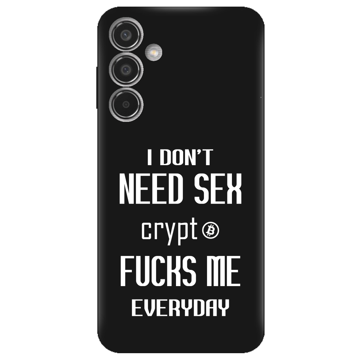 Чохол для Samsung Galaxy M35 5G чорний матовий soft touch Crypt - фото 1 - Чохли для телефонів