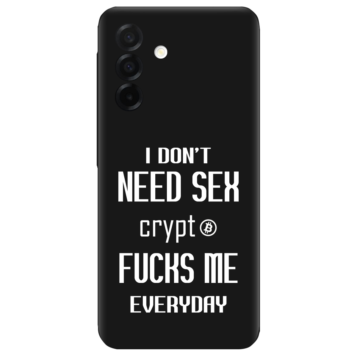 Чехол для Samsung Galaxy A26 5G черный матовый soft touch Crypt - фото 1 - Чехлы для телефонов