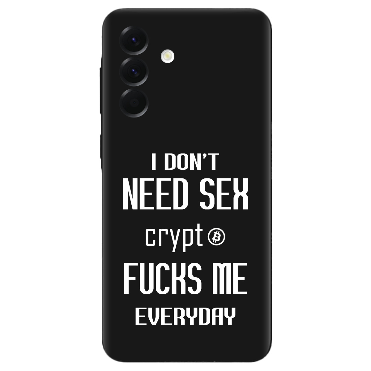 Чохол для Samsung Galaxy A56 5G чорний матовий soft touch Crypt - фото 1 - Чохли для телефонів