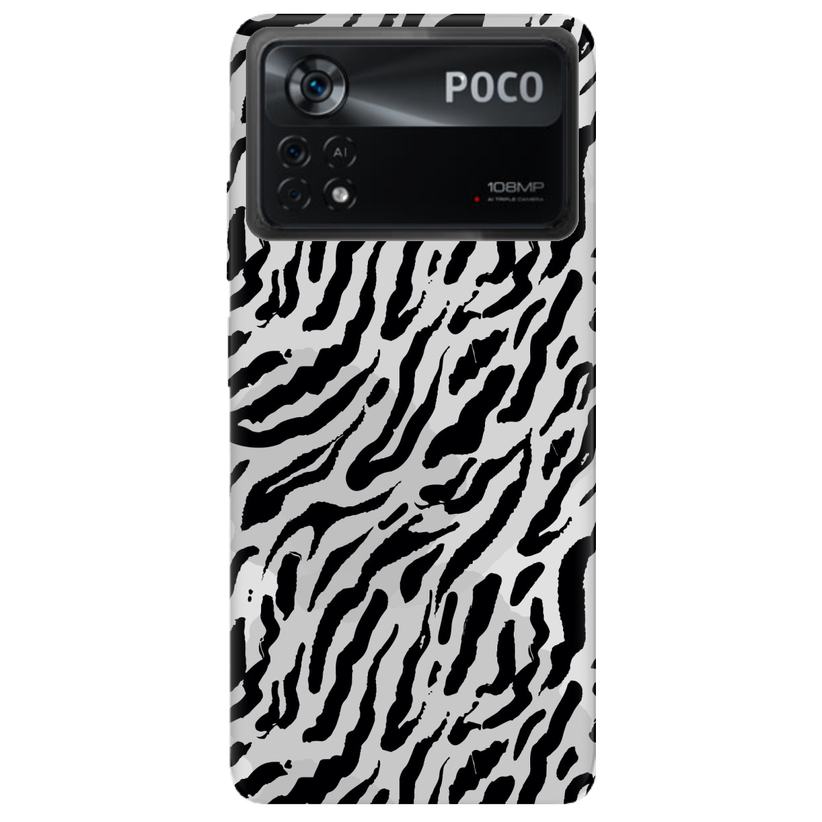 Чехол для Xiaomi Poco X4 Pro 5G Зебра - фото 1 - Чехлы для телефонов
