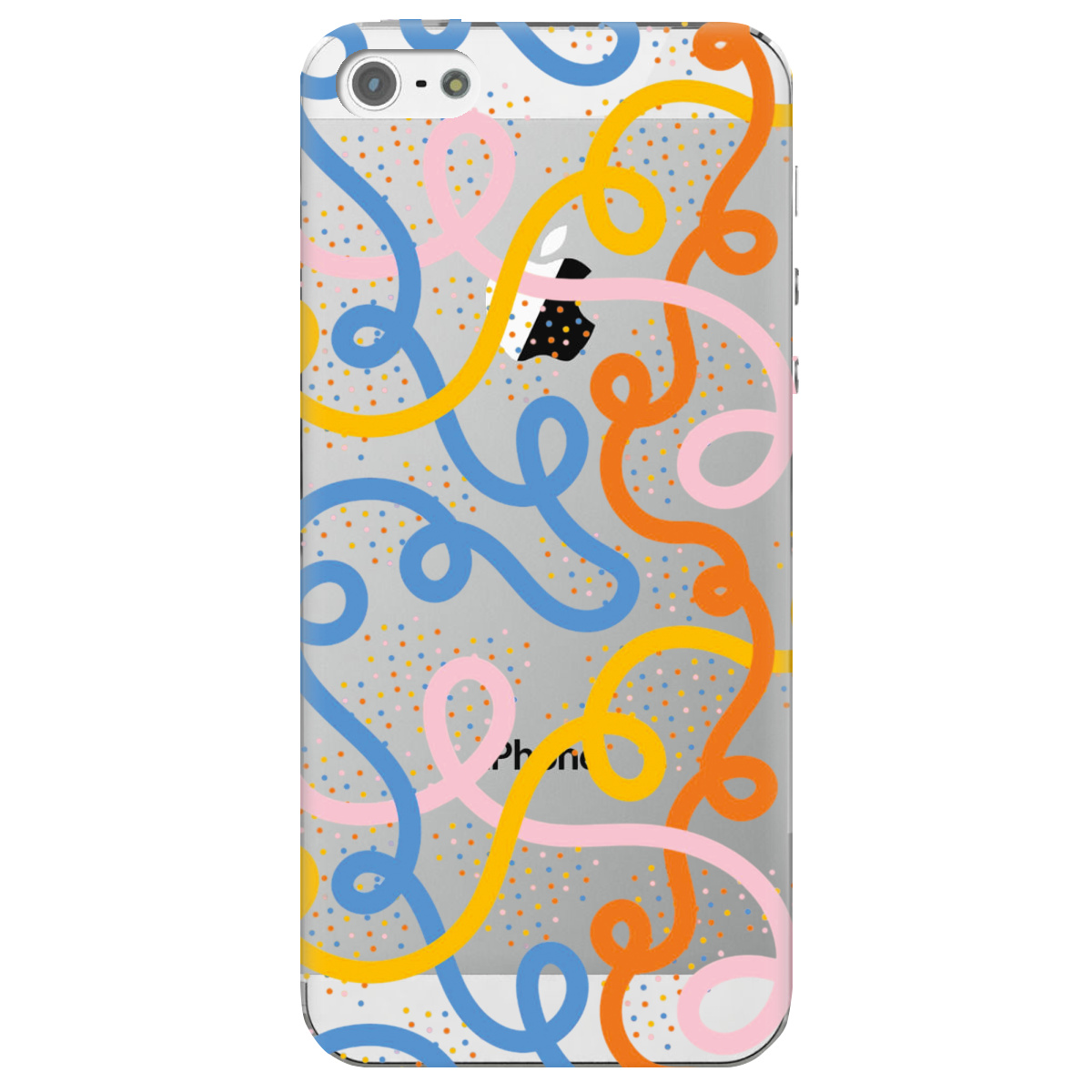 Чехол для Apple iPhone 5 / 5S Кольоровий завиток - фото 1 - Чехлы для телефонов