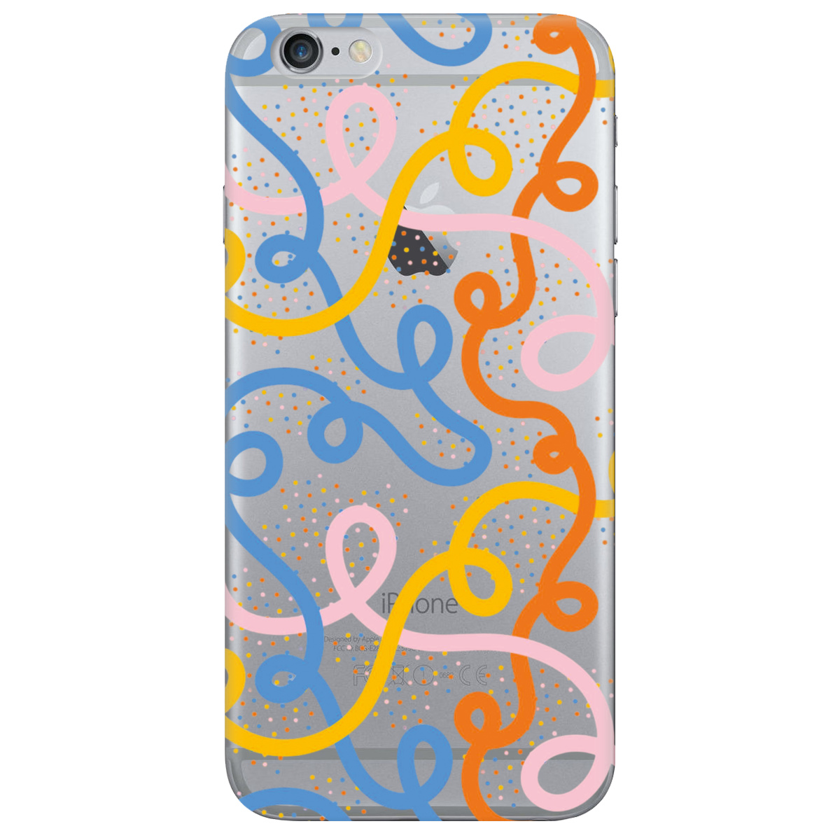Чехол для Apple iPhone 6 Plus / 6S Plus Кольоровий завиток - фото 1 - Чехлы для телефонов