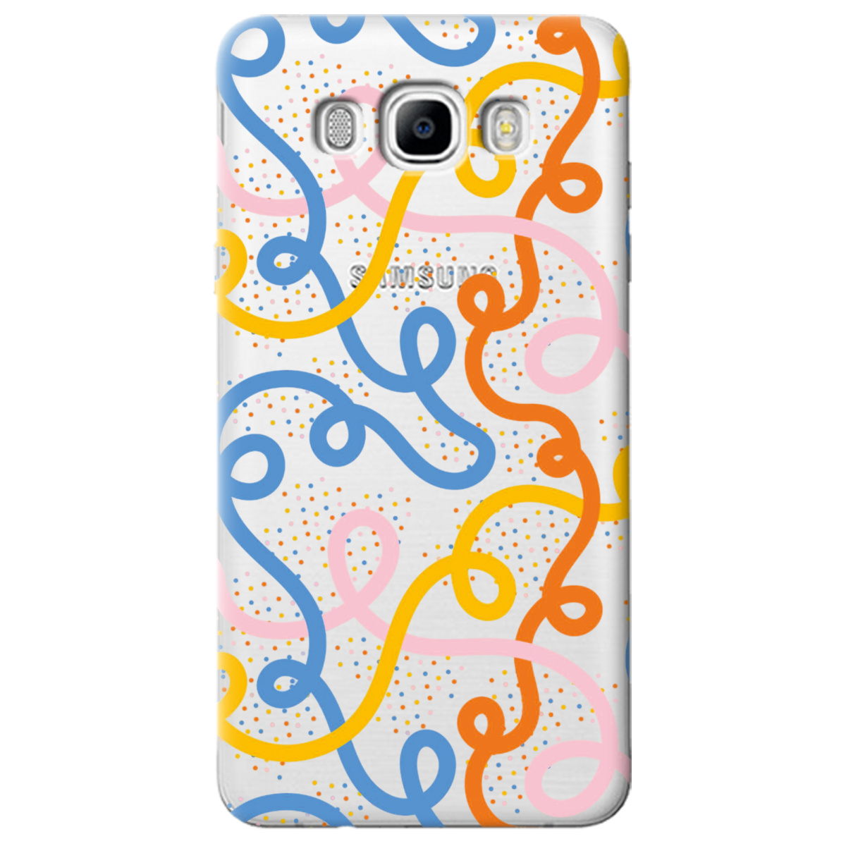 Чохол для Samsung Galaxy J7 2016 Кольоровий завиток - фото 1 Чохол для Samsung Galaxy J7 2016 Кольоровий завиток - фото 1 - Чохли для телефонів