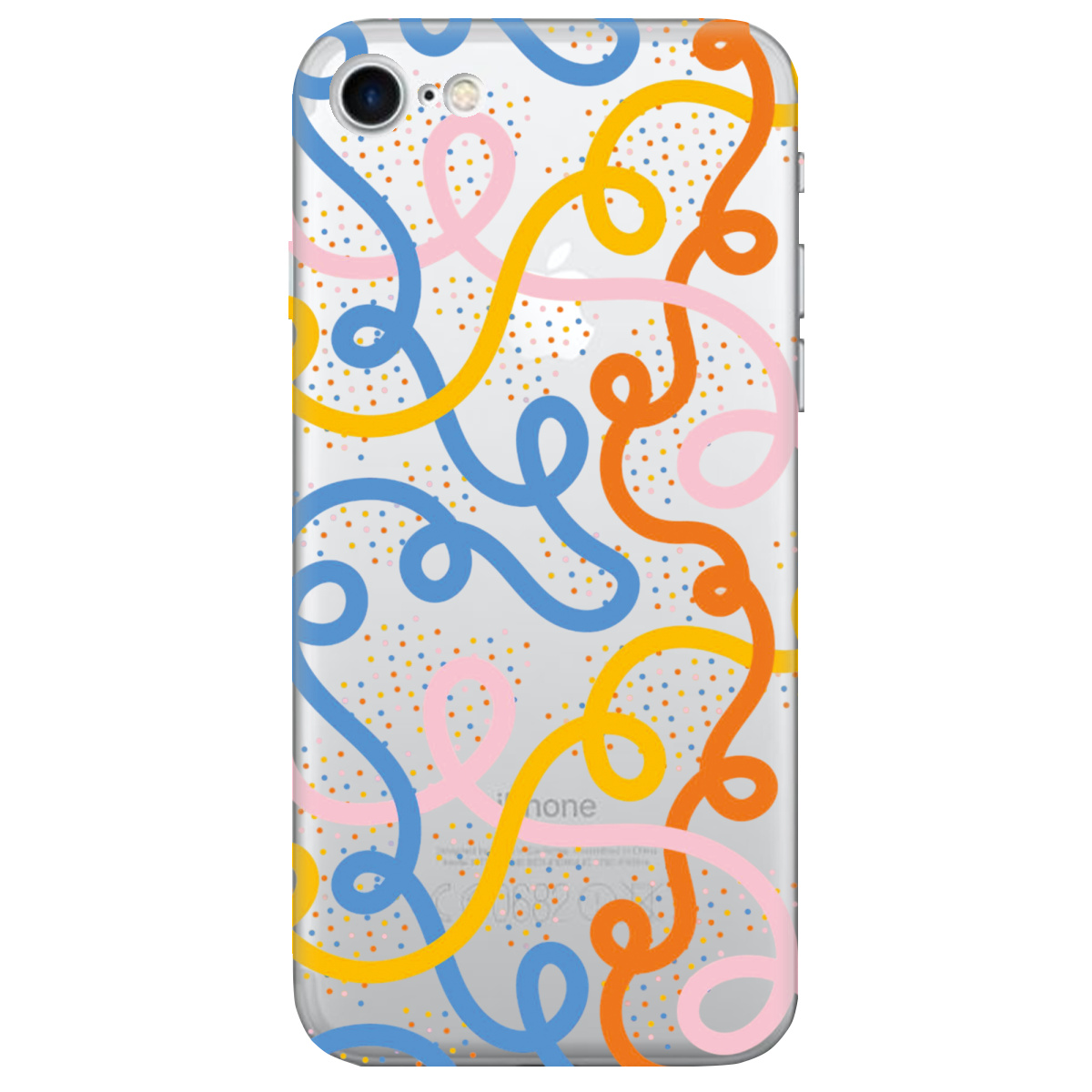 Чехол для Apple iPhone 7 Кольоровий завиток - фото 1 - Чехлы для телефонов