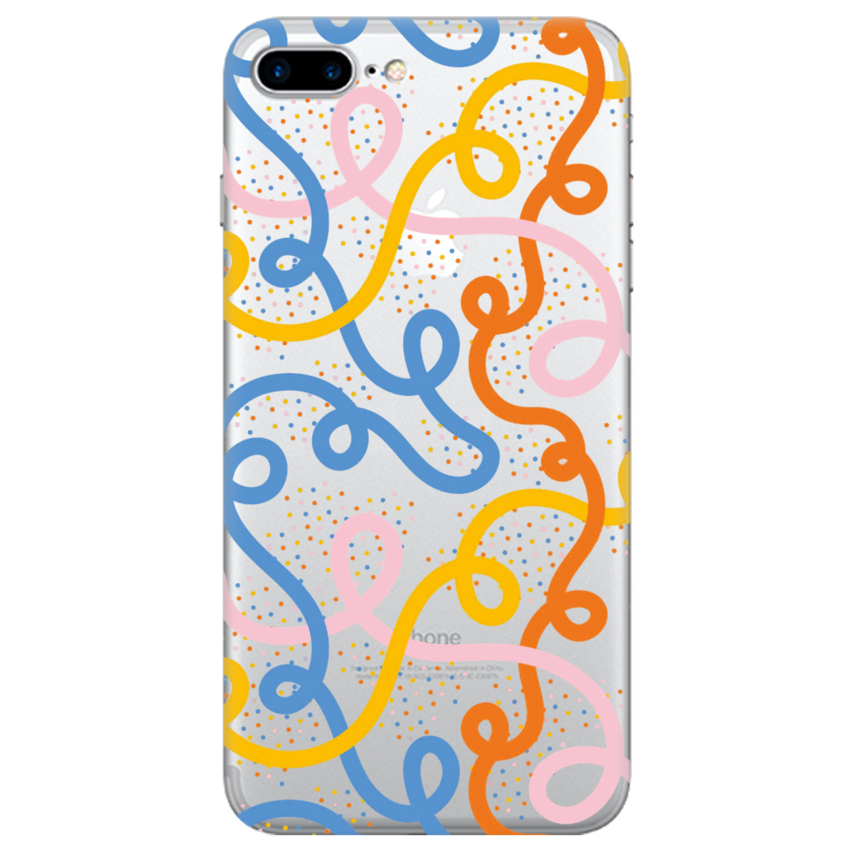 Чехол для Apple iPhone 8 Plus Кольоровий завиток - фото 1 - Чехлы для телефонов
