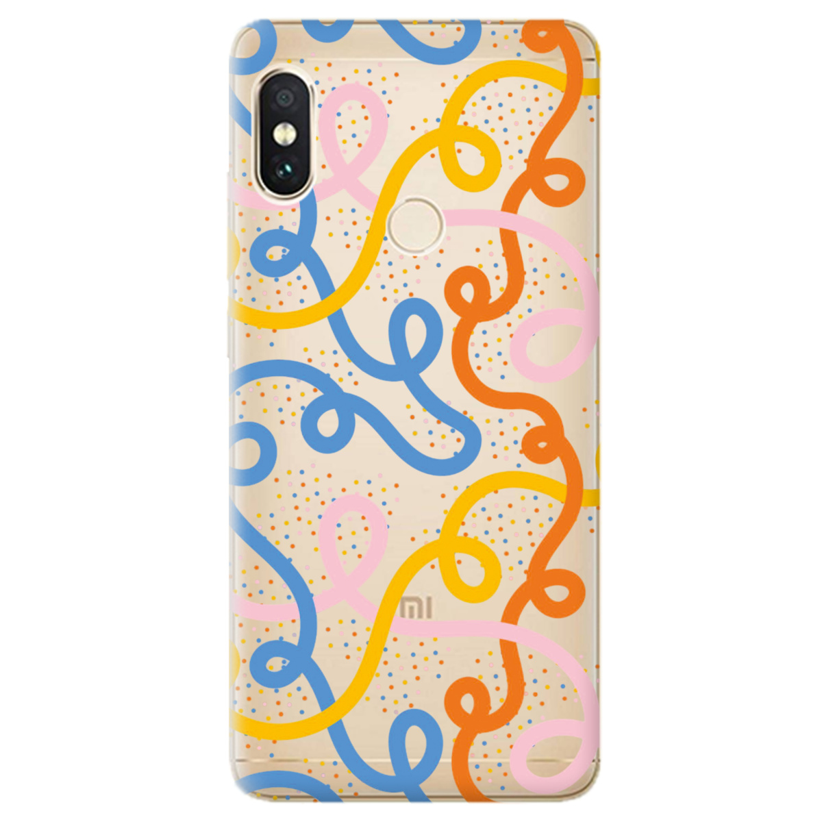 Чохол для Xiaomi Redmi Note 5 Кольоровий завиток - фото 1 - Чохли для телефонів