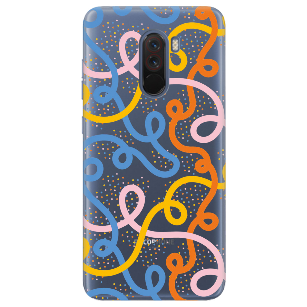 Чохол для Xiaomi Pocophone F1 Кольоровий завиток - фото 1 - Чохли для телефонів