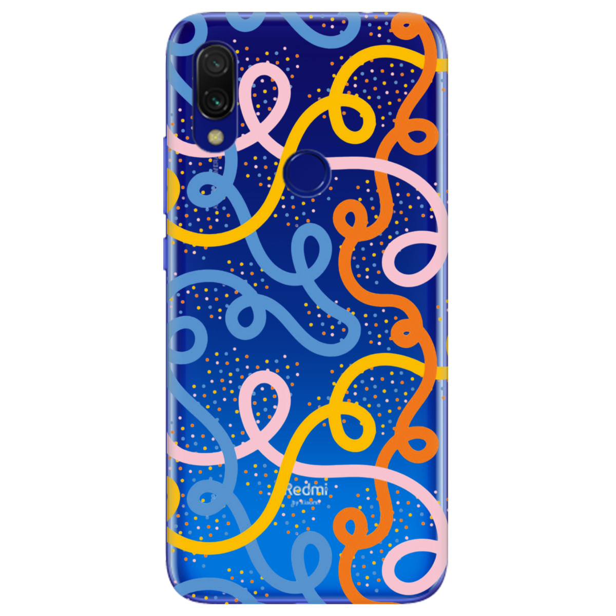 Чохол для Xiaomi Redmi 7 Кольоровий завиток - фото 1 - Чохли для телефонів