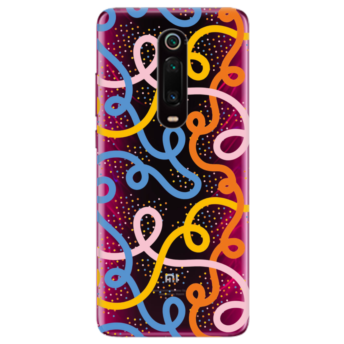 Чехол для Xiaomi Mi 9T Pro Кольоровий завиток - фото 1 - Чехлы для телефонов