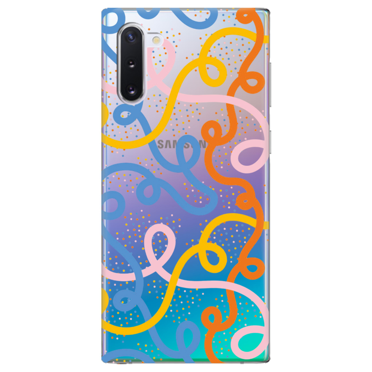 Чехол для Samsung Galaxy Note 10 Кольоровий завиток - фото 1 - Чехлы для телефонов