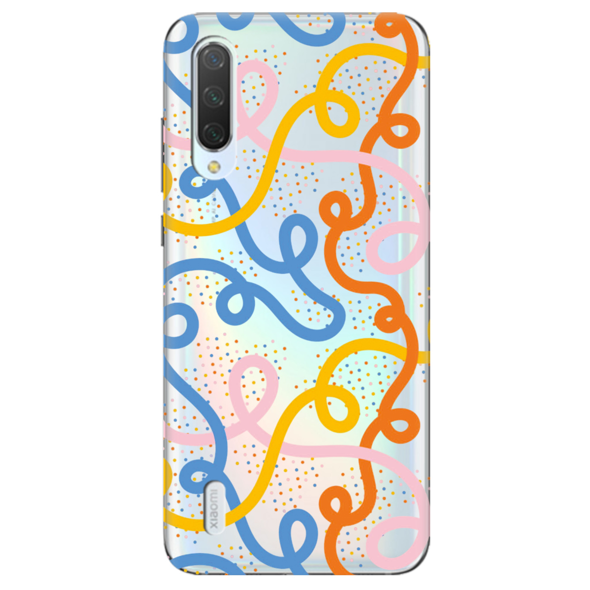Чехол для Xiaomi Mi 9 Lite Кольоровий завиток - фото 1 Чехол для Xiaomi Mi 9 Lite Кольоровий завиток - фото 1 - Чехлы для телефонов