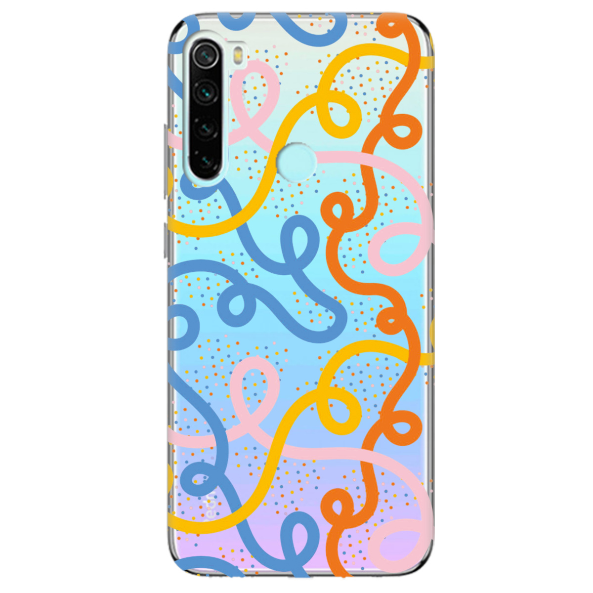 Чехол для Xiaomi Redmi Note 8 Кольоровий завиток - фото 1 - Чехлы для телефонов