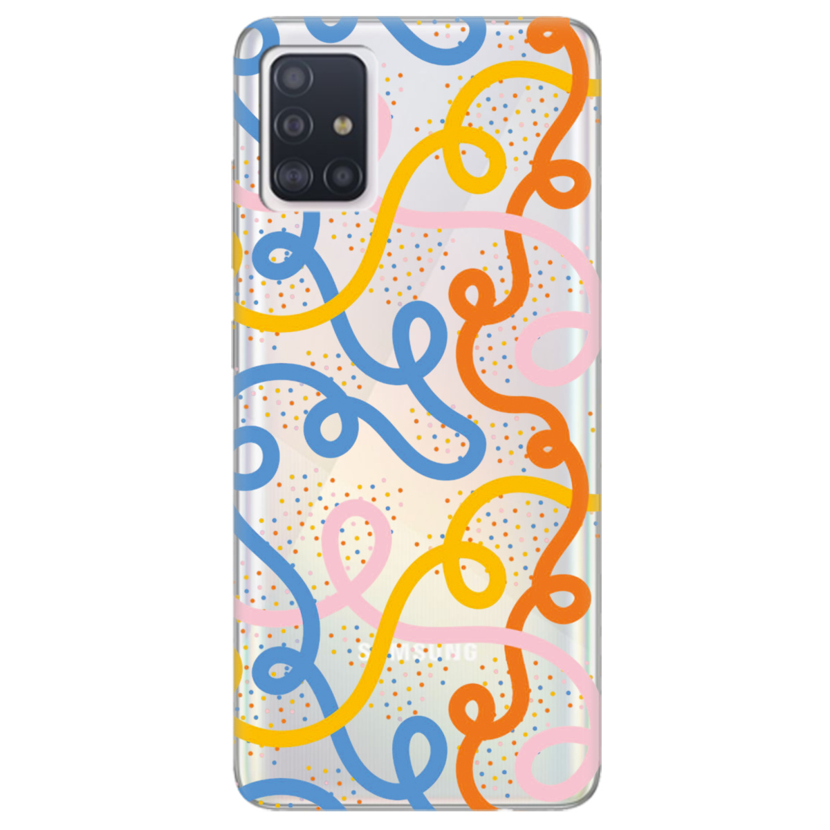 Чехол для Samsung Galaxy A71 Кольоровий завиток - фото 1 Чехол для Samsung Galaxy A71 Кольоровий завиток - фото 1 - Чехлы для телефонов