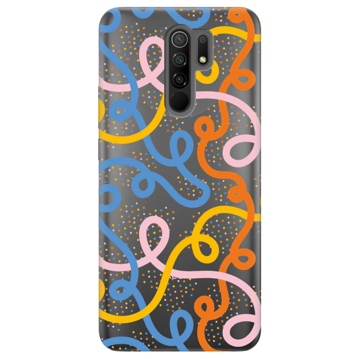 Чехол для Xiaomi Redmi 9 Кольоровий завиток - фото 1 - Чехлы для телефонов
