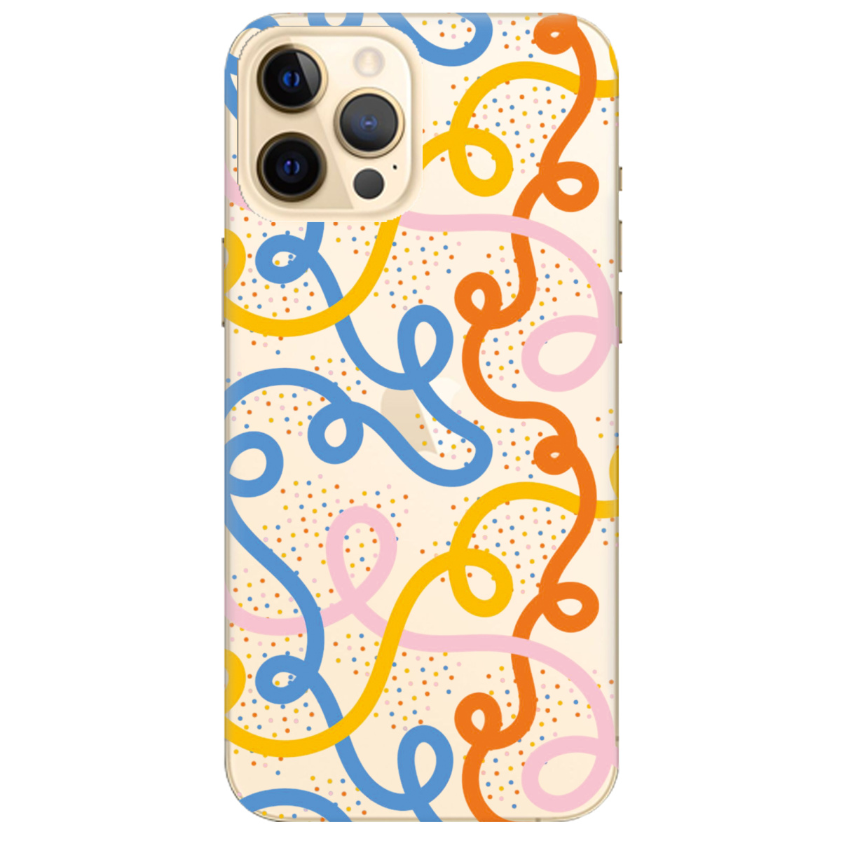 Чехол для Apple iPhone 12 Pro Кольоровий завиток - фото 1 Чехол для Apple iPhone 12 Pro Кольоровий завиток - фото 1 - Чехлы для телефонов