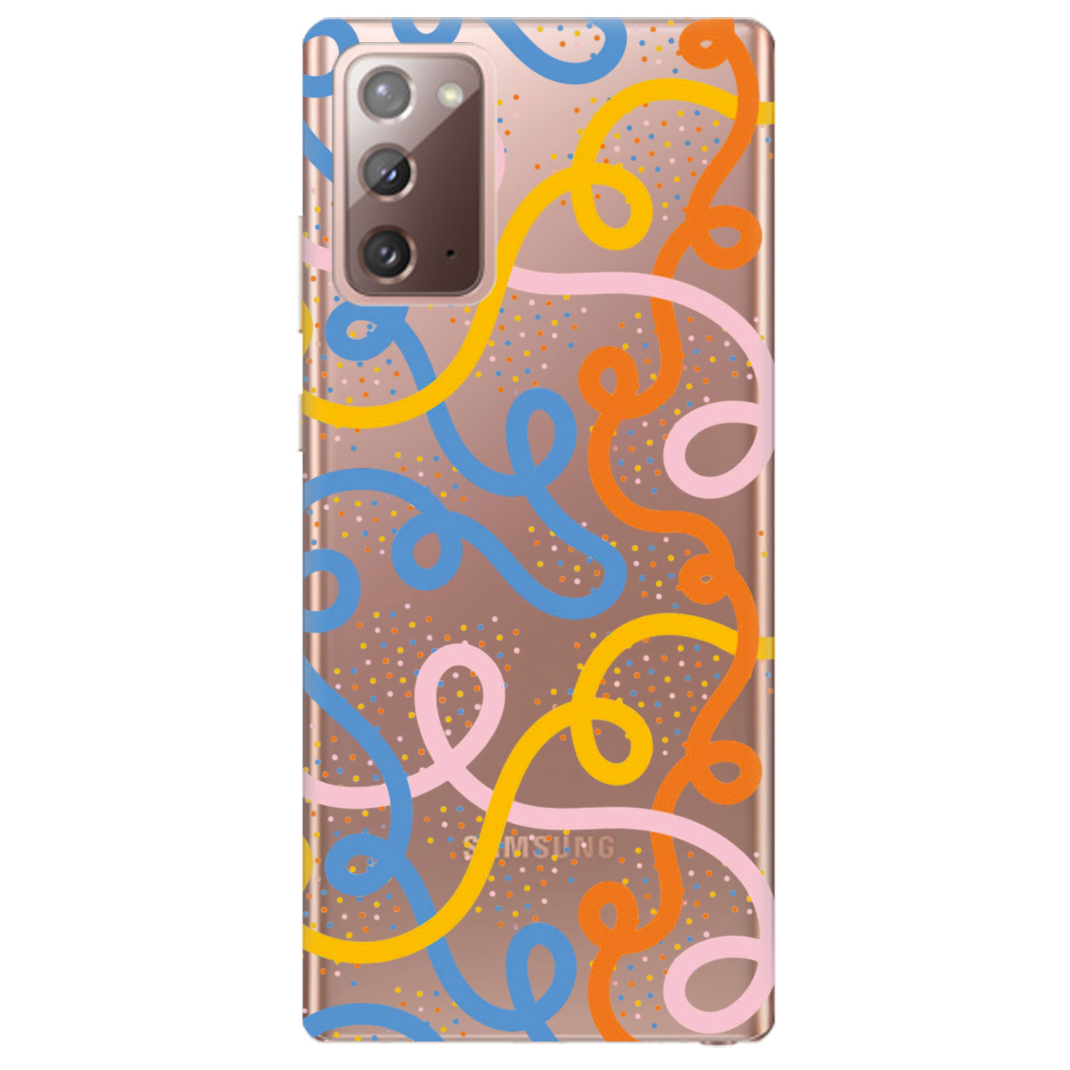 Чохол для Samsung Galaxy Note 20 Кольоровий завиток - фото 1 - Чохли для телефонів