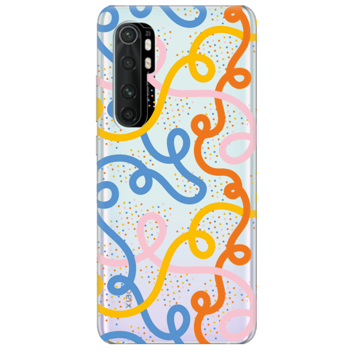 Чохол для Xiaomi Mi Note 10 Lite Кольоровий завиток - фото 1 - Чохли для телефонів