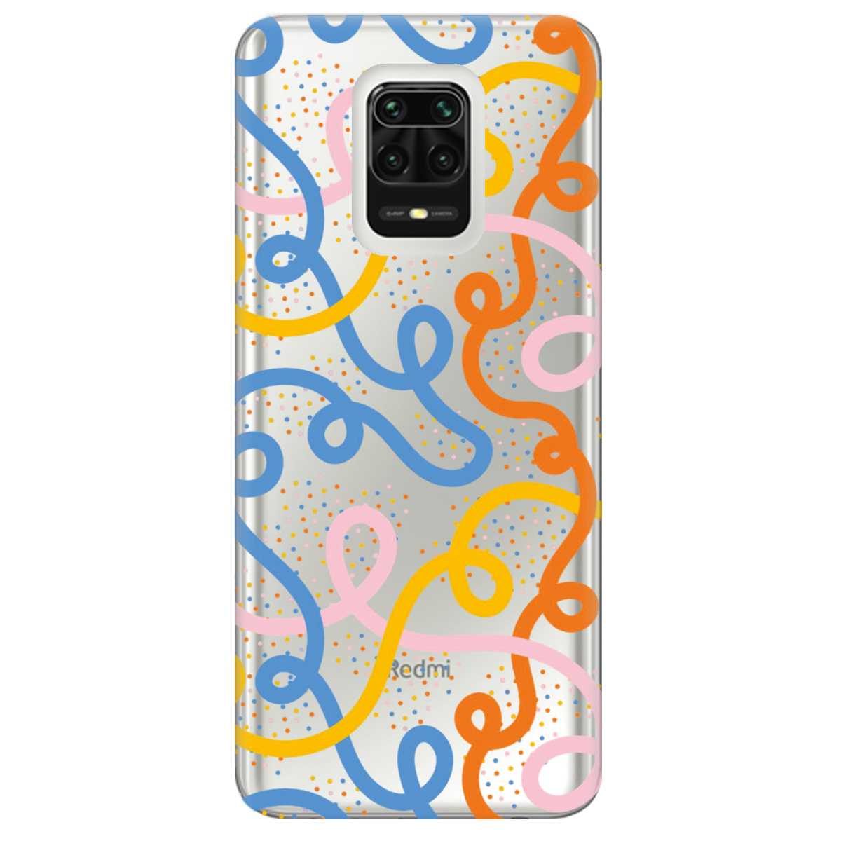 Чехол для Xiaomi Redmi Note 9 Pro Кольоровий завиток - фото 1 - Чехлы для телефонов