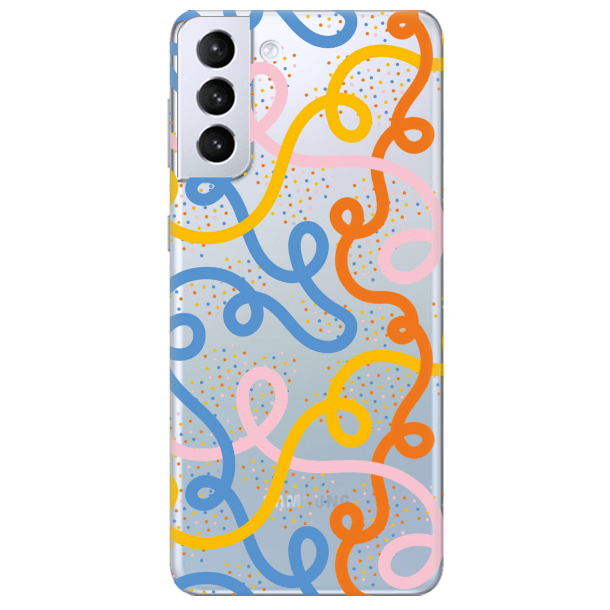 Чохол для Samsung Galaxy S21 Кольоровий завиток - фото 1 Чохол для Samsung Galaxy S21 Кольоровий завиток - фото 1 - Чохли для телефонів