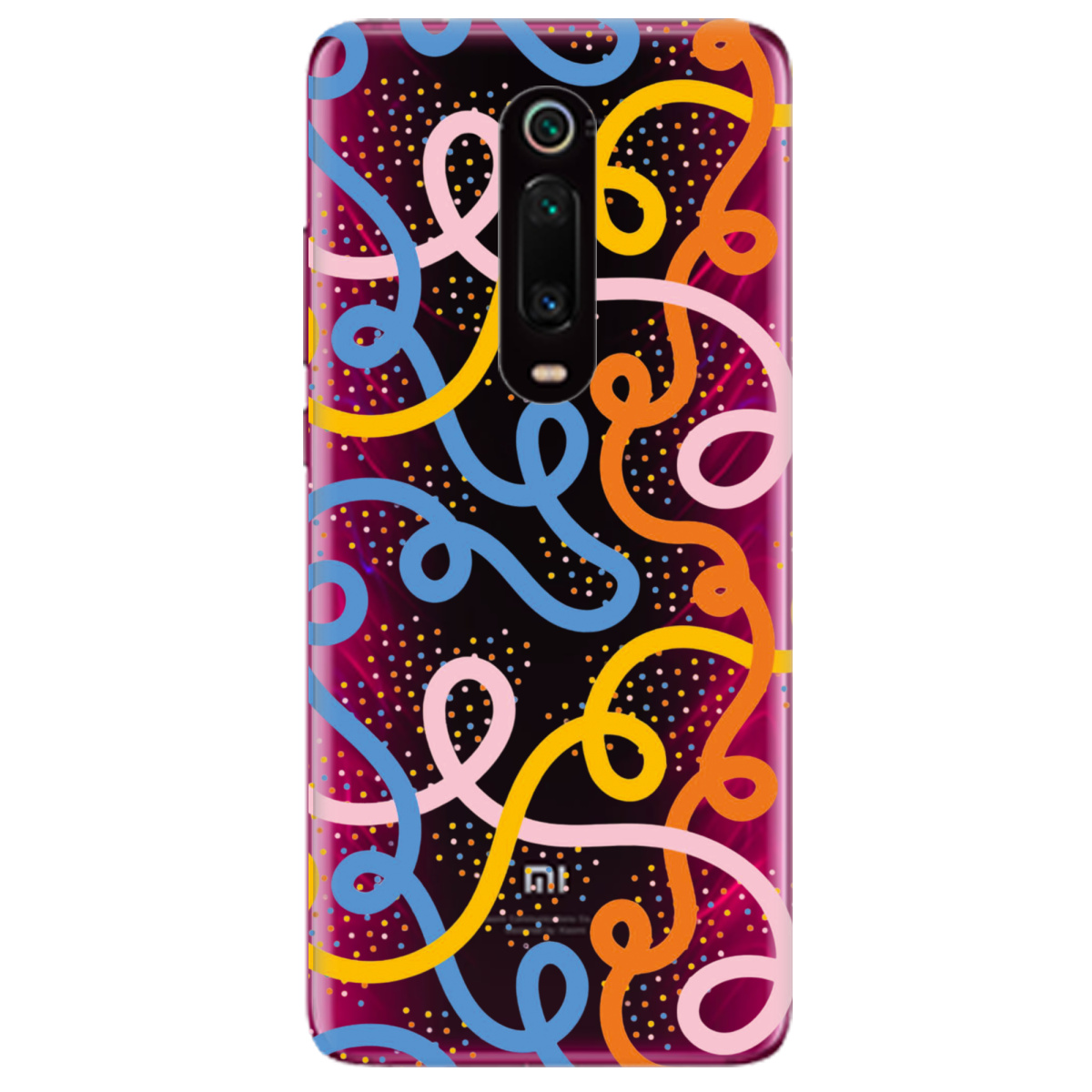 Чехол для Xiaomi Mi 9T Кольоровий завиток - фото 1 - Чехлы для телефонов