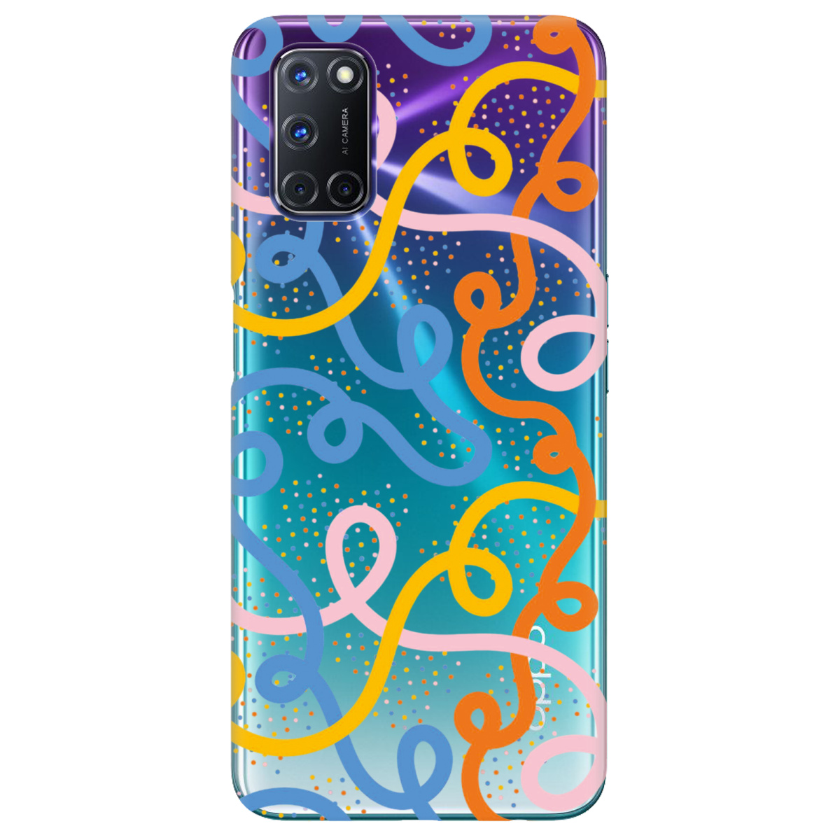 Чехол для Oppo A52/ A72/ A92 Кольоровий завиток - фото 1 - Чехлы для телефонов