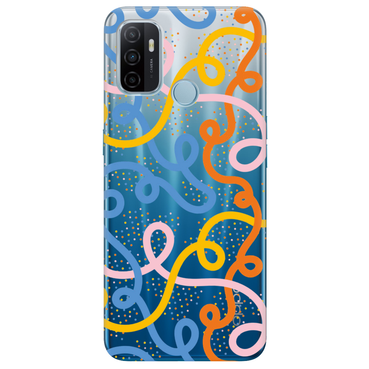 Чехол для Oppo A53/ A32/ A33 Кольоровий завиток - фото 1 - Чехлы для телефонов