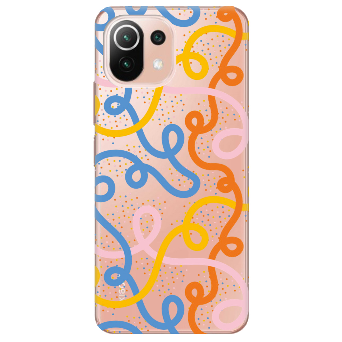 Чехол для Xiaomi Mi 11 lite Кольоровий завиток - фото 1 Чехол для Xiaomi Mi 11 lite Кольоровий завиток - фото 1 - Чехлы для телефонов