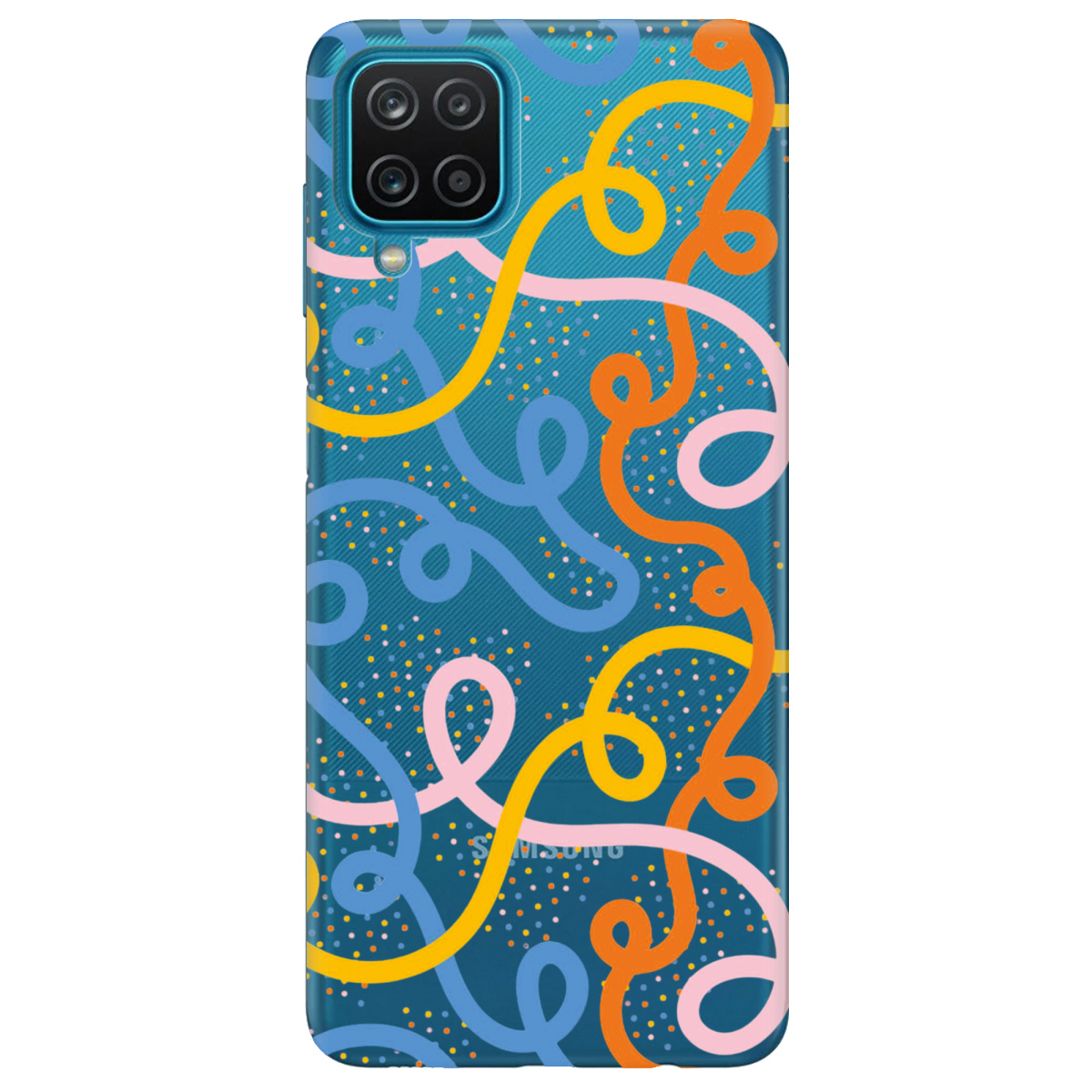 Чохол для Samsung Galaxy M12 Кольоровий завиток - фото 1 Чохол для Samsung Galaxy M12 Кольоровий завиток - фото 1 - Чохли для телефонів