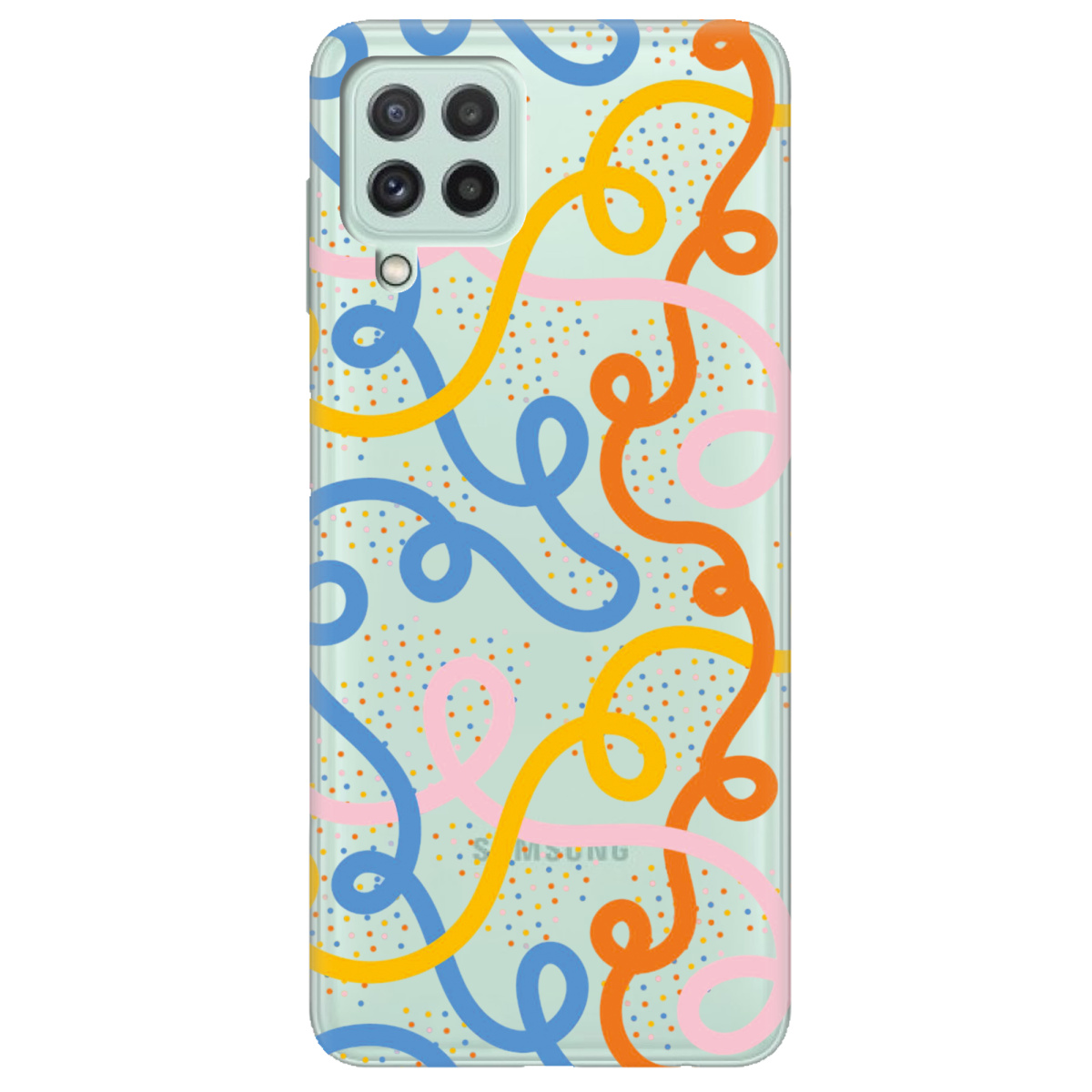 Чехол для Samsung Galaxy M22 Кольоровий завиток - фото 1 - Чехлы для телефонов