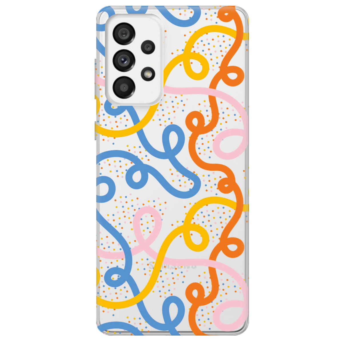 Чохол для Samsung Galaxy A73 Кольоровий завиток - фото 1 - Чохли для телефонів