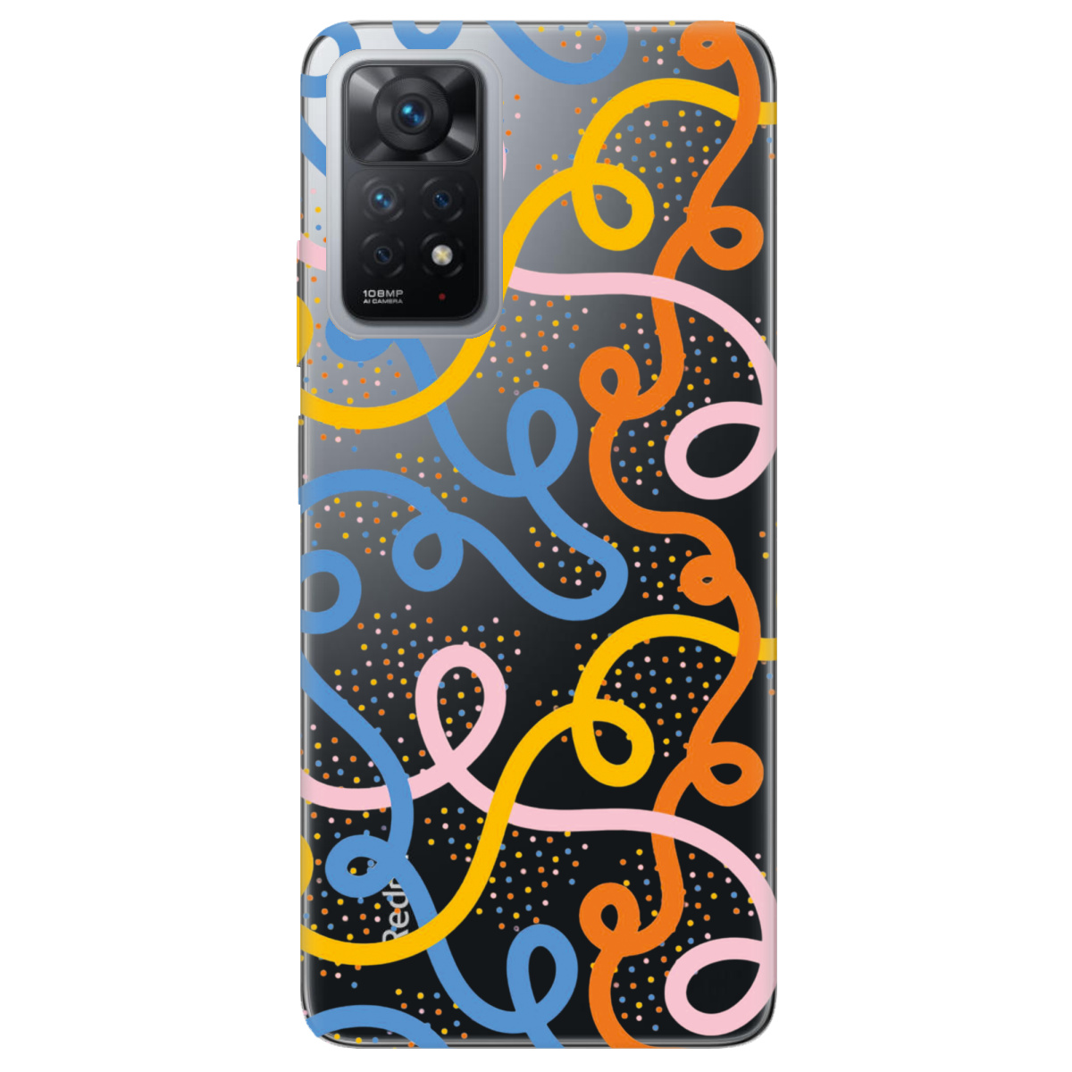 Чехол для Xiaomi Redmi Note 11 Pro Кольоровий завиток - фото 1 - Чехлы для телефонов