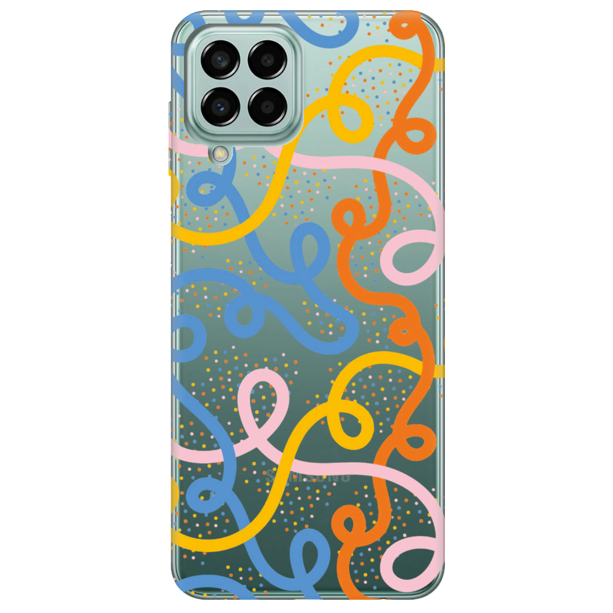 Чехол для Samsung Galaxy M33 5G Кольоровий завиток - фото 1 Чехол для Samsung Galaxy M33 5G Кольоровий завиток - фото 1 - Чехлы для телефонов