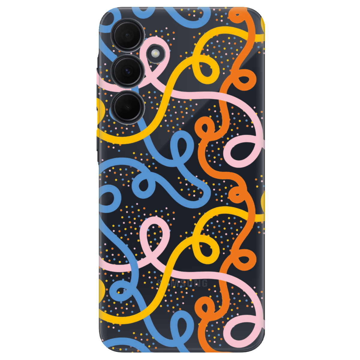 Чохол для Samsung Galaxy A35 Кольоровий завиток - фото 1 - Чохли для телефонів