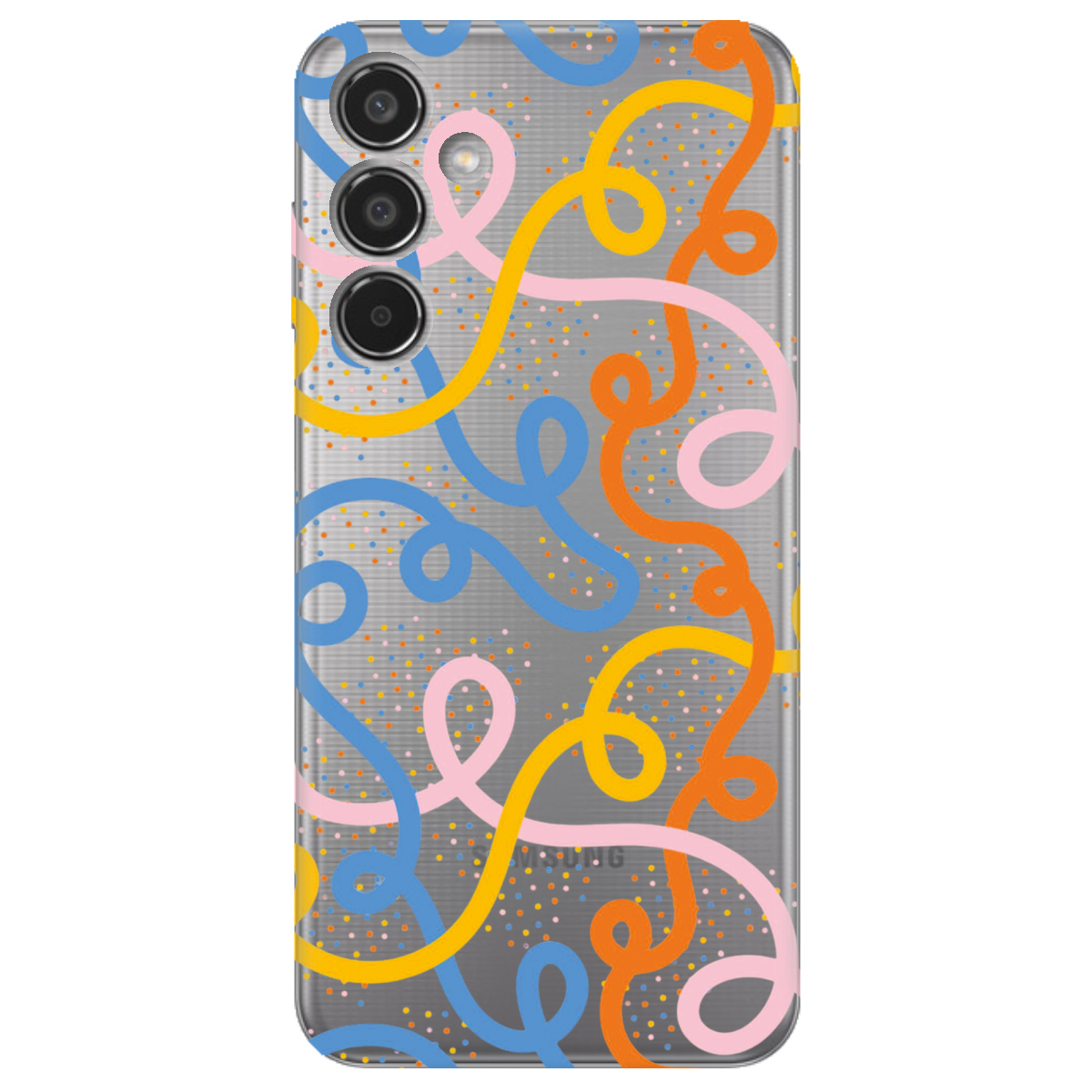Чехол для Samsung Galaxy M35 5G Кольоровий завиток - фото 1 Чехол для Samsung Galaxy M35 5G Кольоровий завиток - фото 1 - Чехлы для телефонов