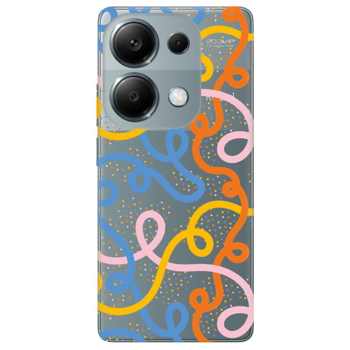 Чехол для Xiaomi Poco M6 Pro 4G Кольоровий завиток - фото 1 - Чехлы для телефонов