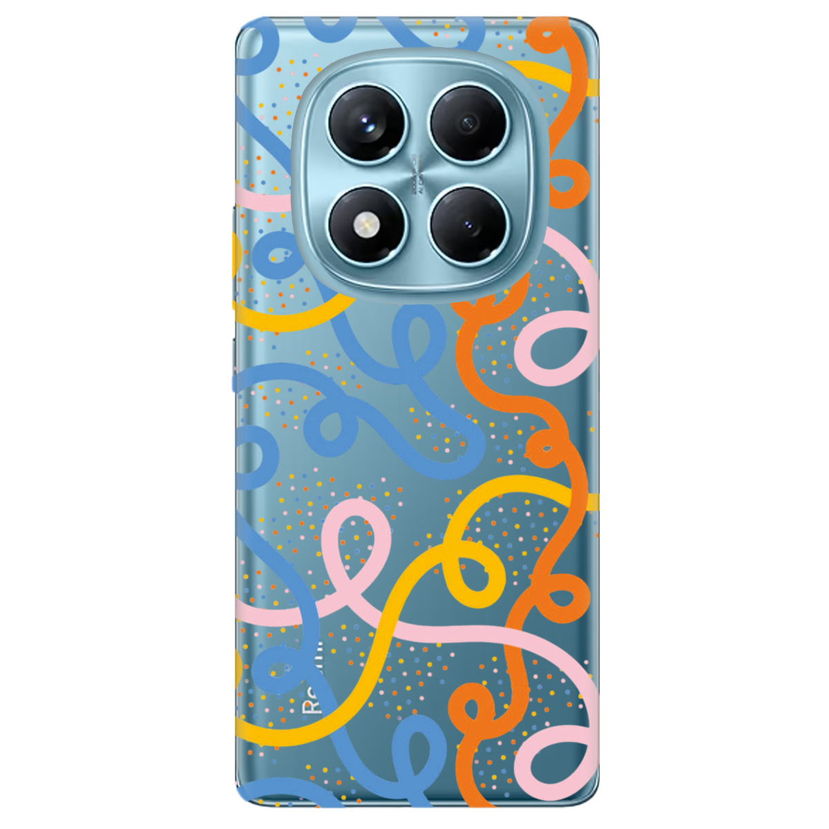 Чохол для Xiaomi Redmi Note 14 Pro 4G Кольоровий завиток - фото 1 - Чохли для телефонів