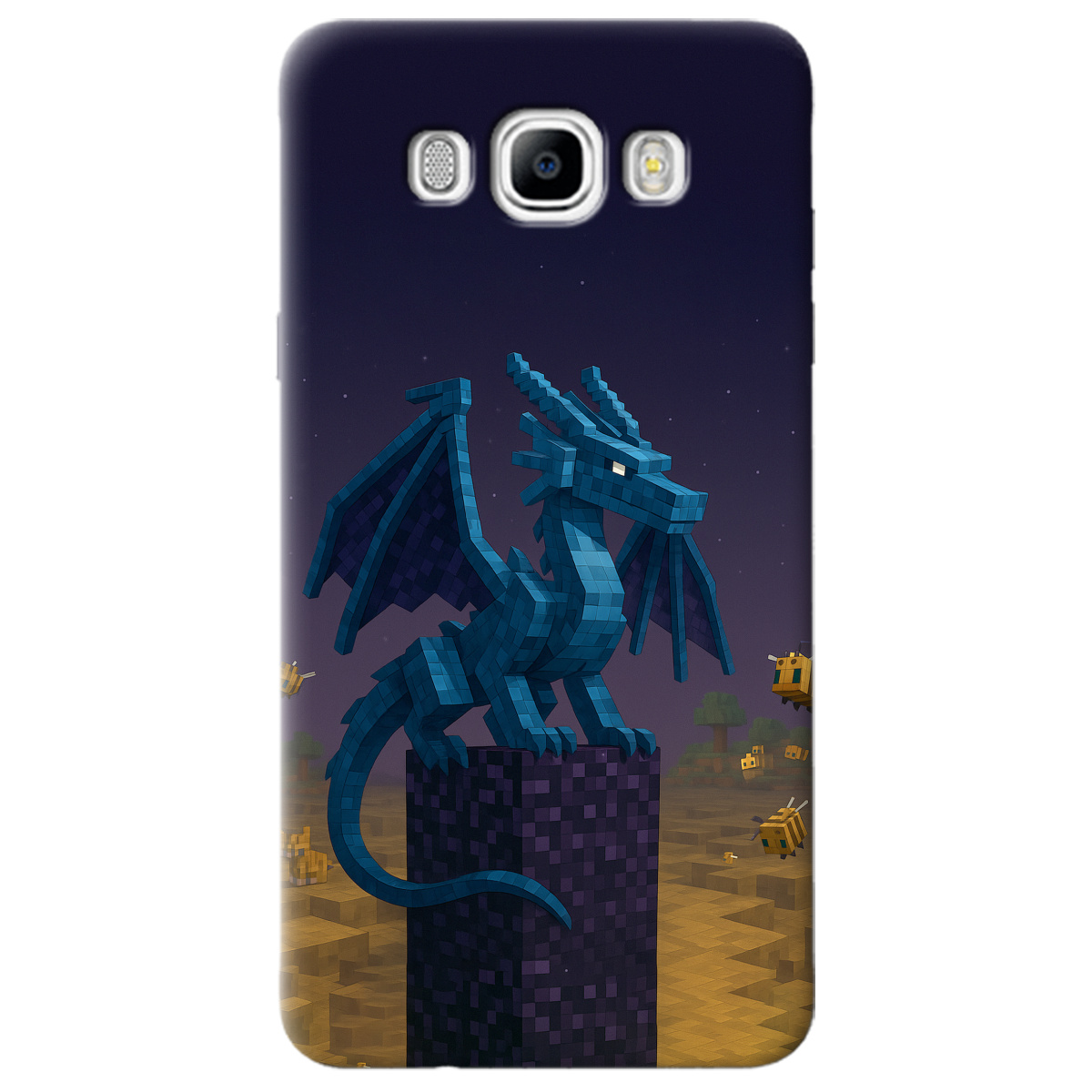 Чехол для Samsung Galaxy J7 2016 Дракон Краю Майнкрафт - фото 1 - Чехлы для телефонов