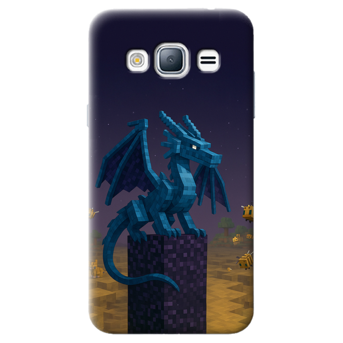 Чохол для Samsung Galaxy J3 2016 Дракон Краю Майнкрафт - фото 1 - Чохли для телефонів