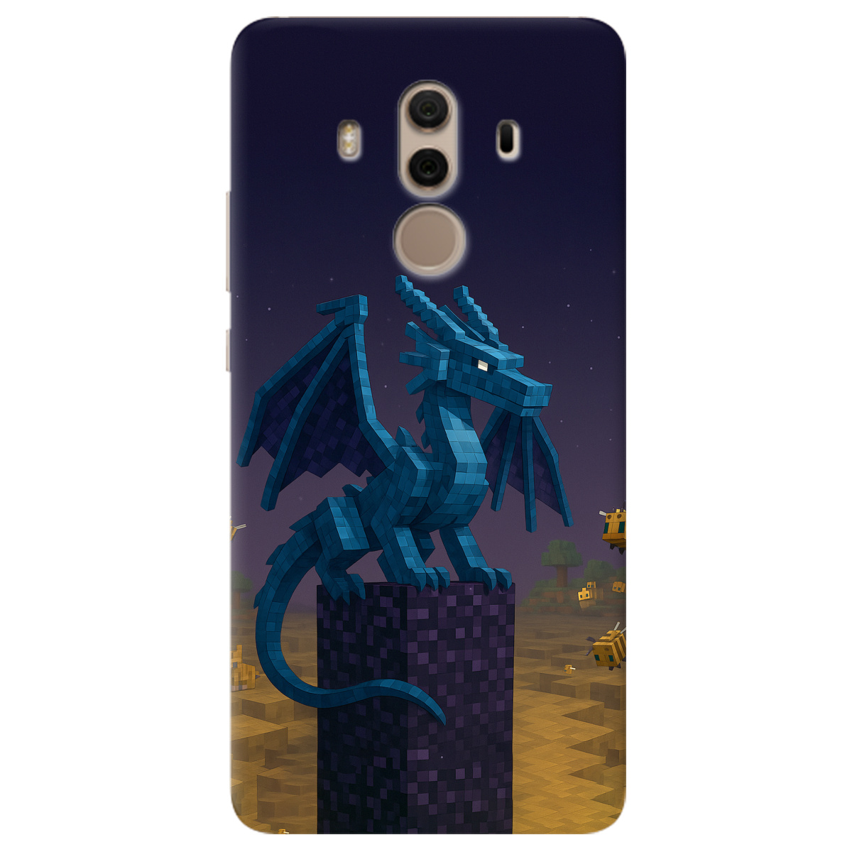 Чохол для Huawei Mate 10 Pro Дракон Краю Майнкрафт - фото 1 Чохол для Huawei Mate 10 Pro Дракон Краю Майнкрафт - фото 1 - Чохли для телефонів