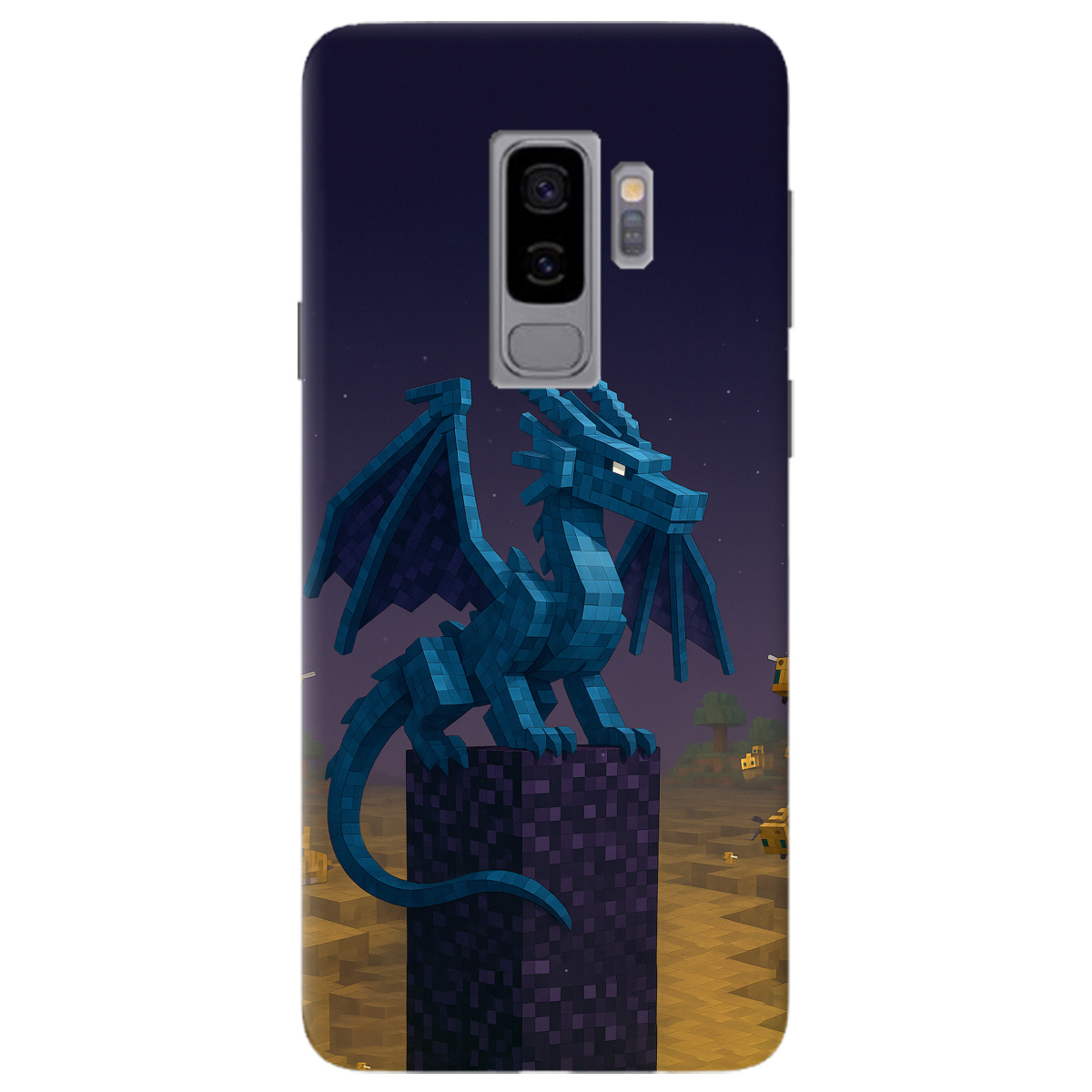 Чохол для Samsung Galaxy S9 Plus Дракон Краю Майнкрафт - фото 1 - Чохли для телефонів