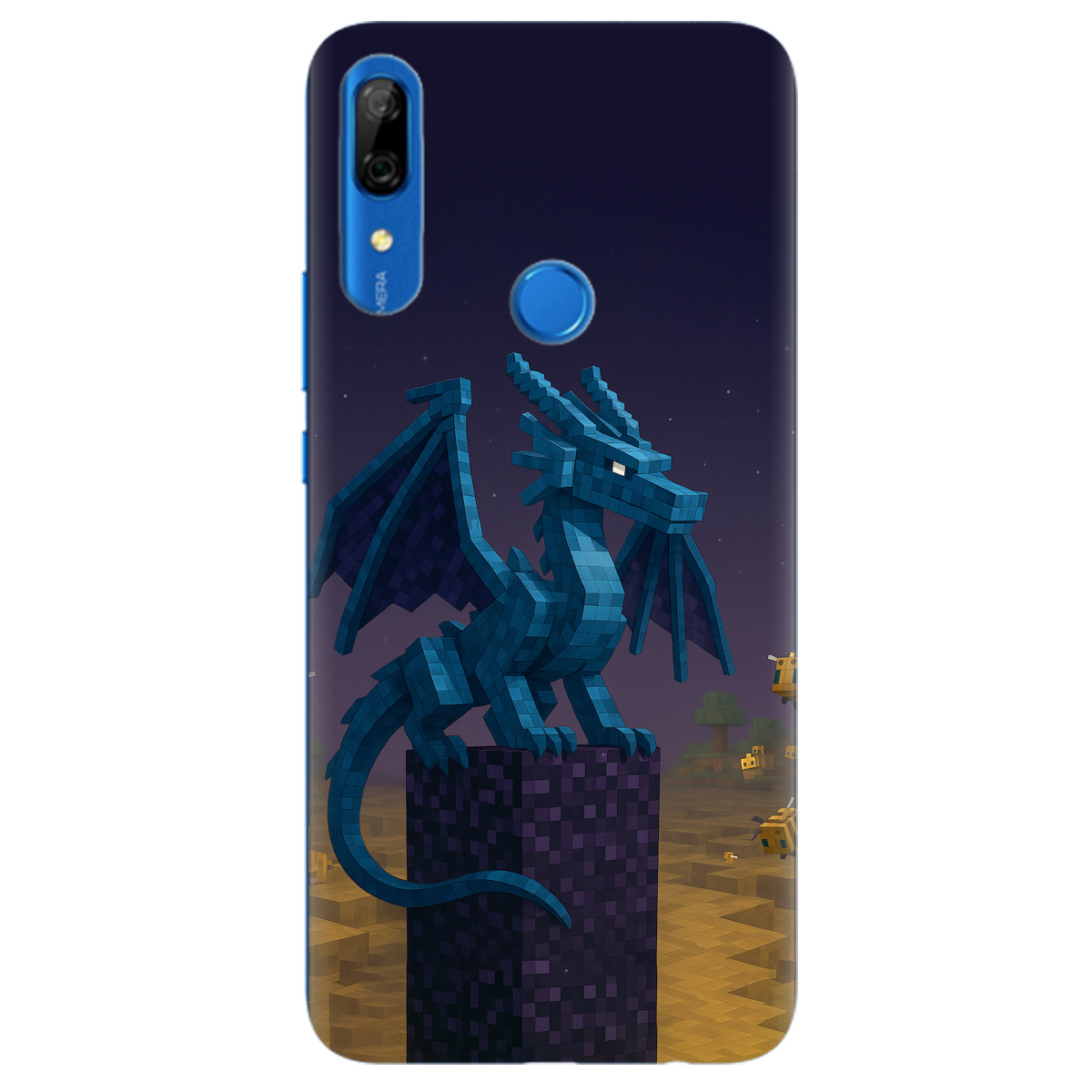 Чохол для Huawei P Smart Z Дракон Краю Майнкрафт - фото 1 - Чохли для телефонів