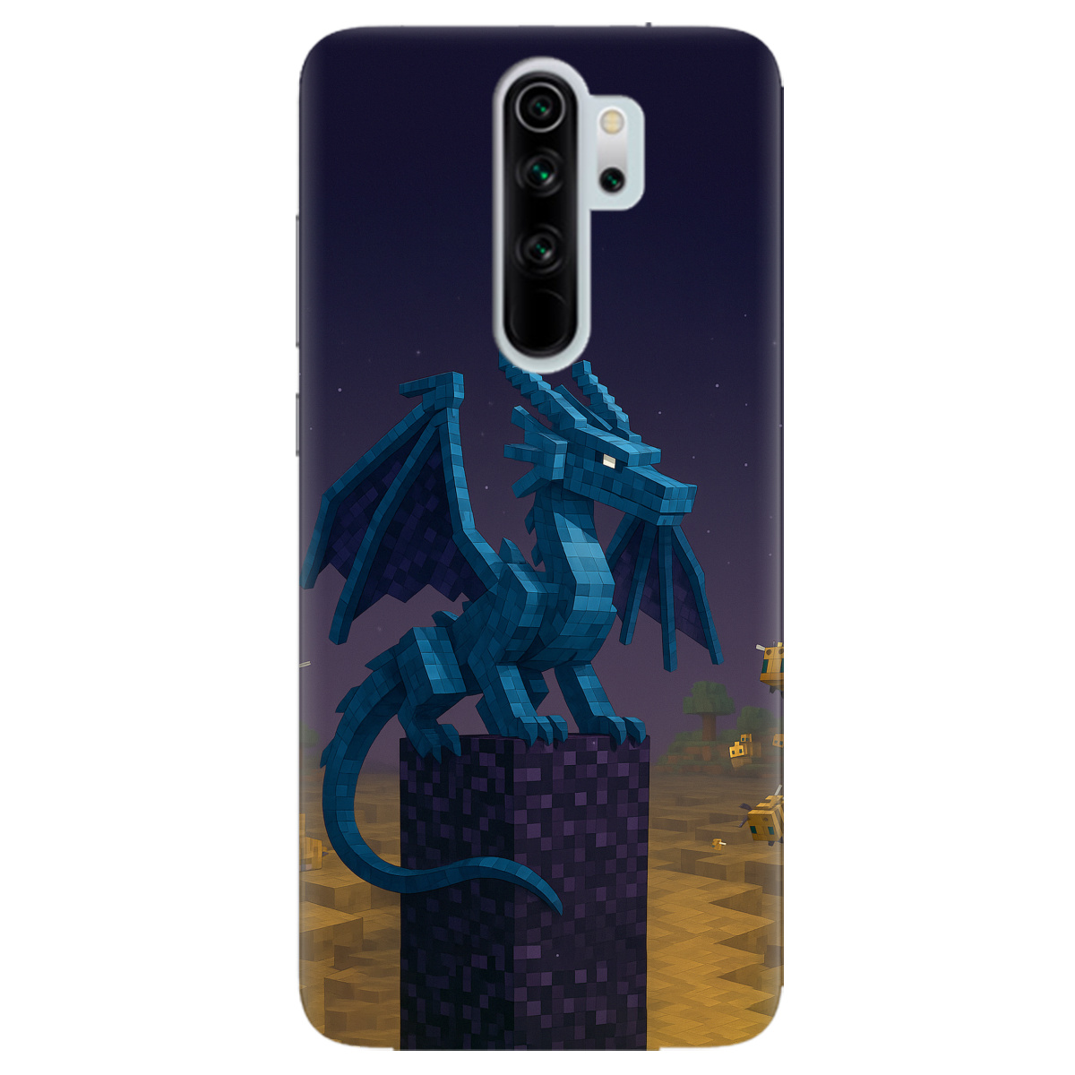 Чохол для Xiaomi Redmi Note 8 Pro Дракон Краю Майнкрафт - фото 1 - Чохли для телефонів