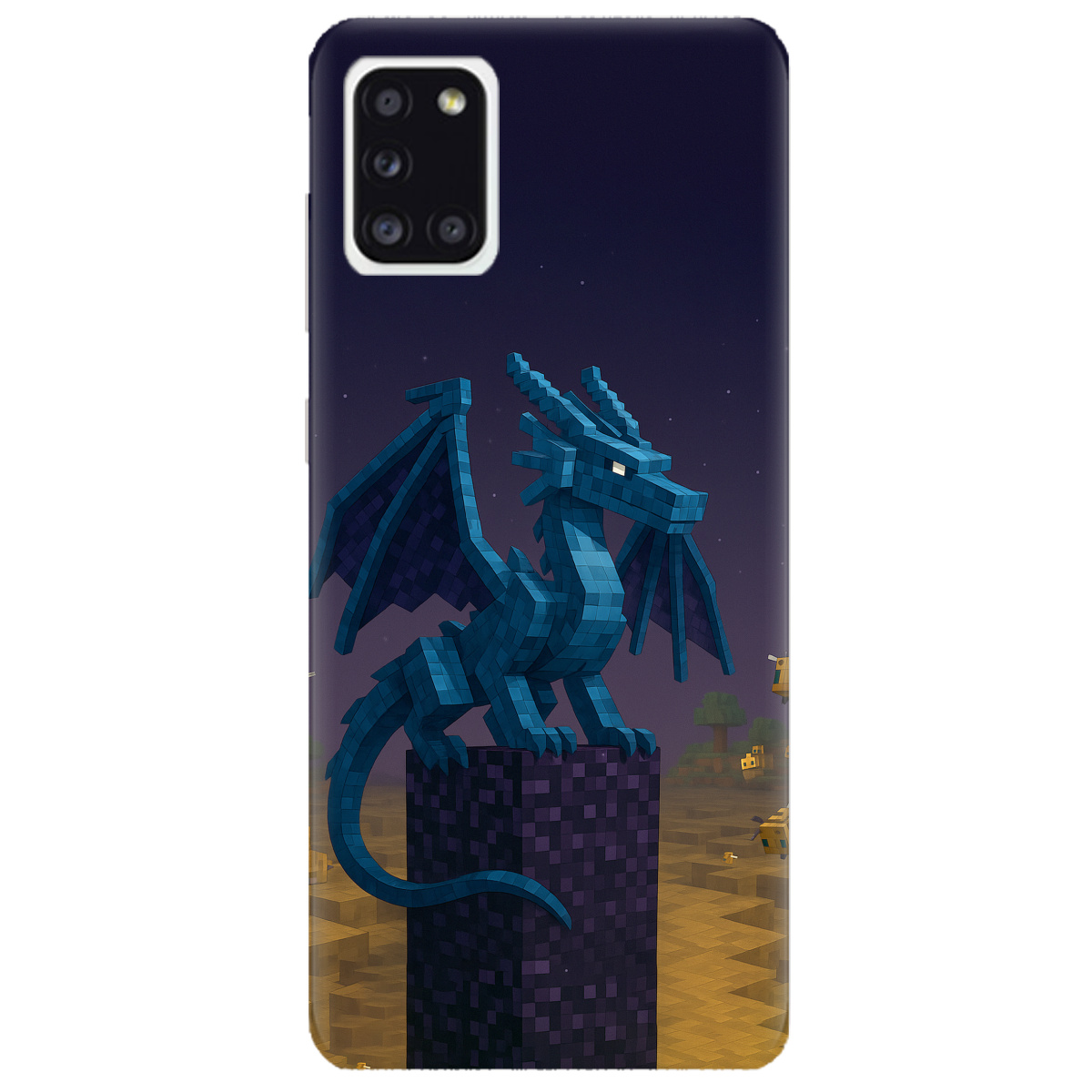 Чохол для Samsung Galaxy A31 Дракон Краю Майнкрафт - фото 1 - Чохли для телефонів