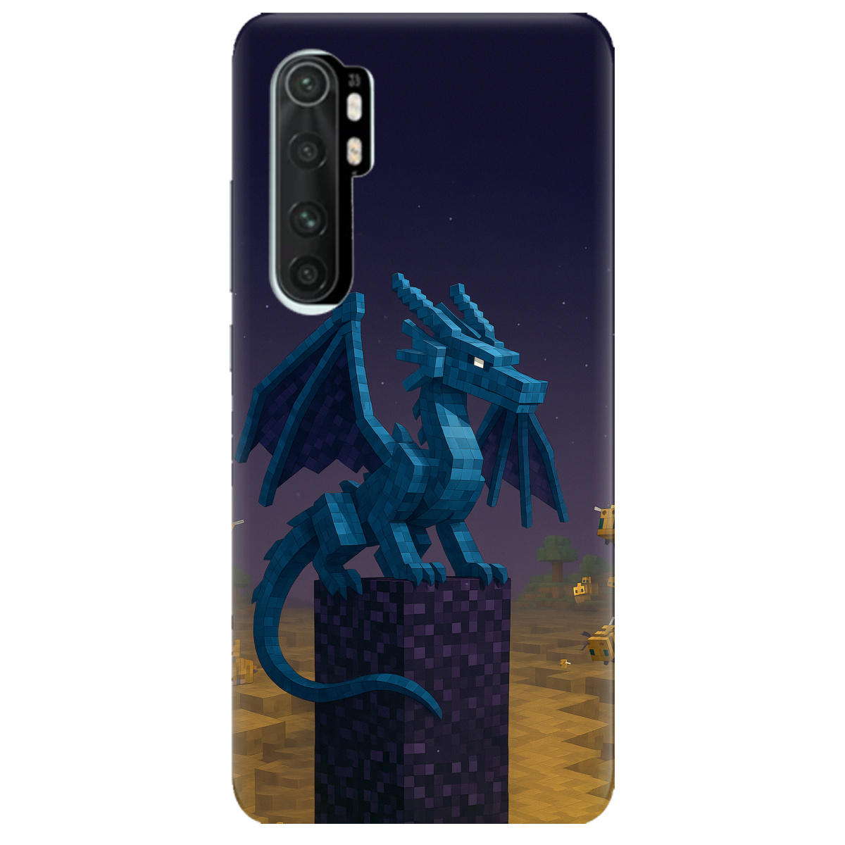 Чехол для Xiaomi Mi Note 10 Lite Дракон Краю Майнкрафт - фото 1 - Чехлы для телефонов