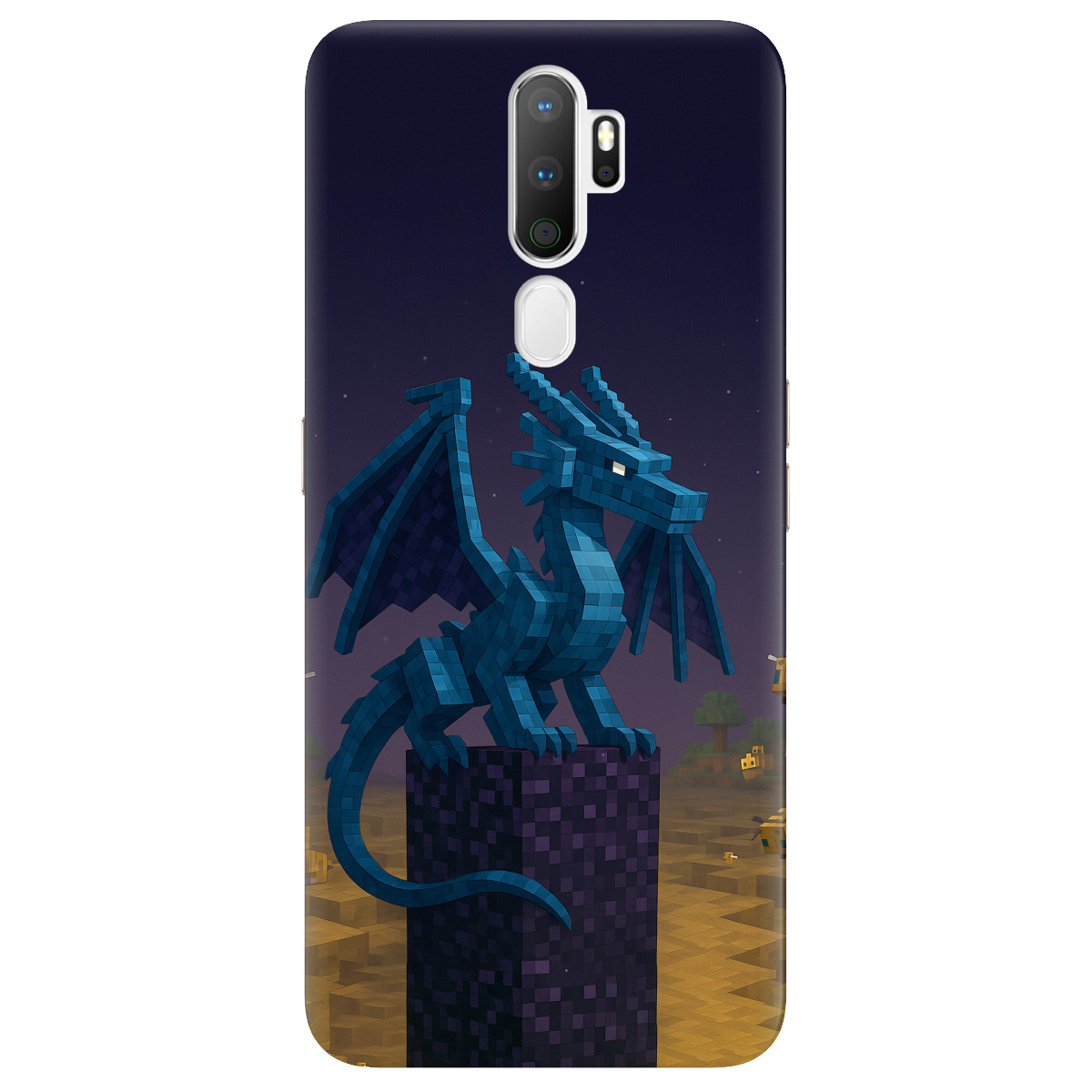 Чехол для Oppo A5 2020/A9 2020 Дракон Краю Майнкрафт - фото 1 Чехол для Oppo A5 2020/A9 2020 Дракон Краю Майнкрафт - фото 1 - Чехлы для телефонов
