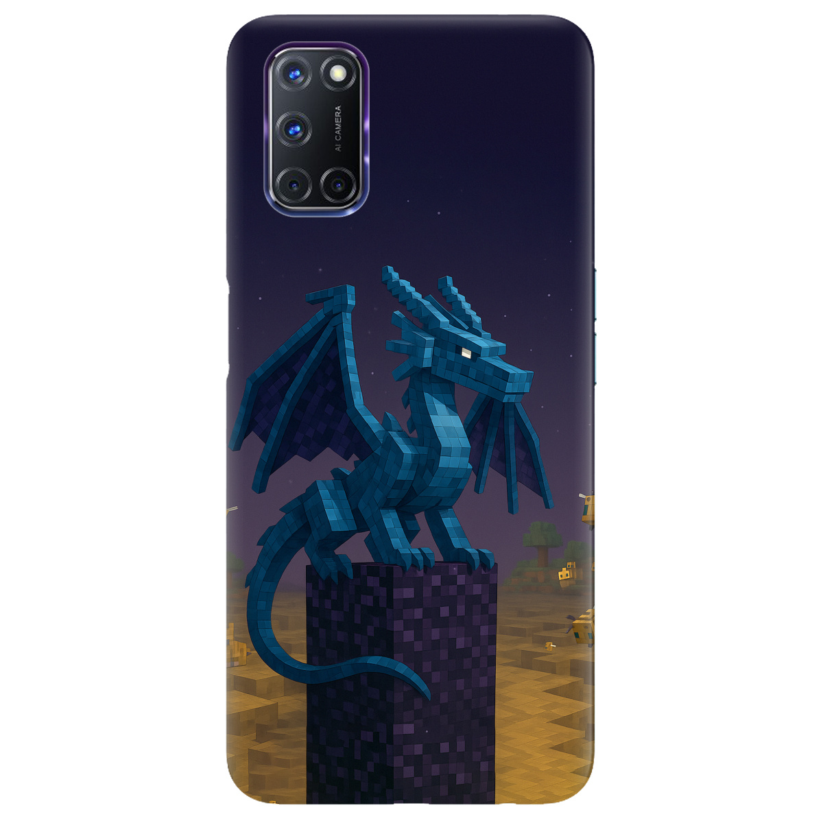 Чохол для Oppo A52/ A72/ A92 Дракон Краю Майнкрафт - фото 1 Чохол для Oppo A52/ A72/ A92 Дракон Краю Майнкрафт - фото 1 - Чохли для телефонів
