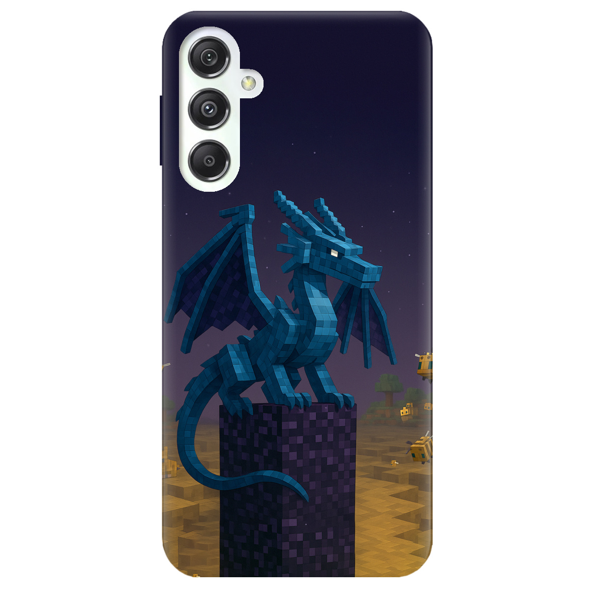 Чехол для Samsung Galaxy M34 5G Дракон Краю Майнкрафт - фото 1 - Чехлы для телефонов