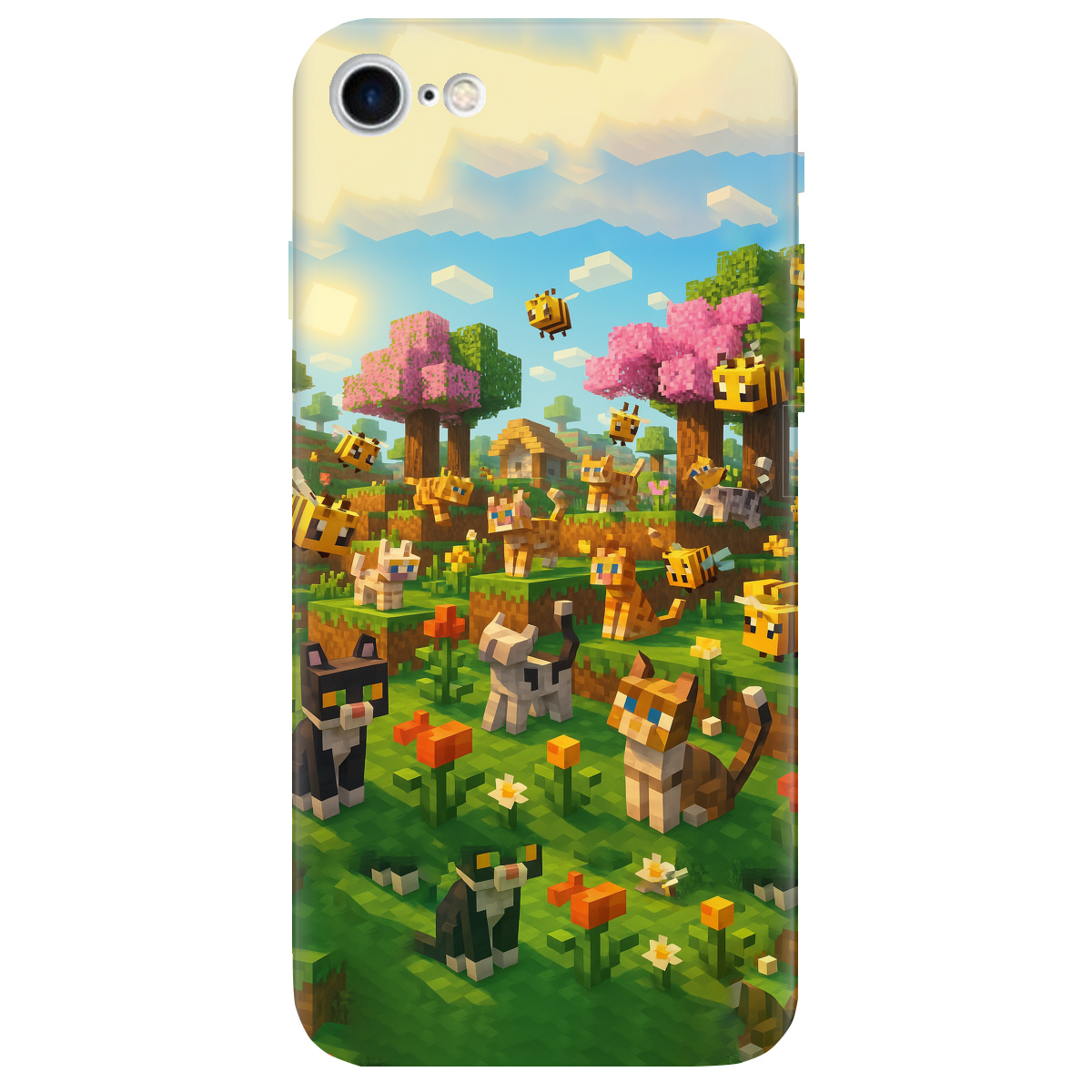 Чехол для Apple iPhone 7 Піксельні герої - фото 1 - Чехлы для телефонов