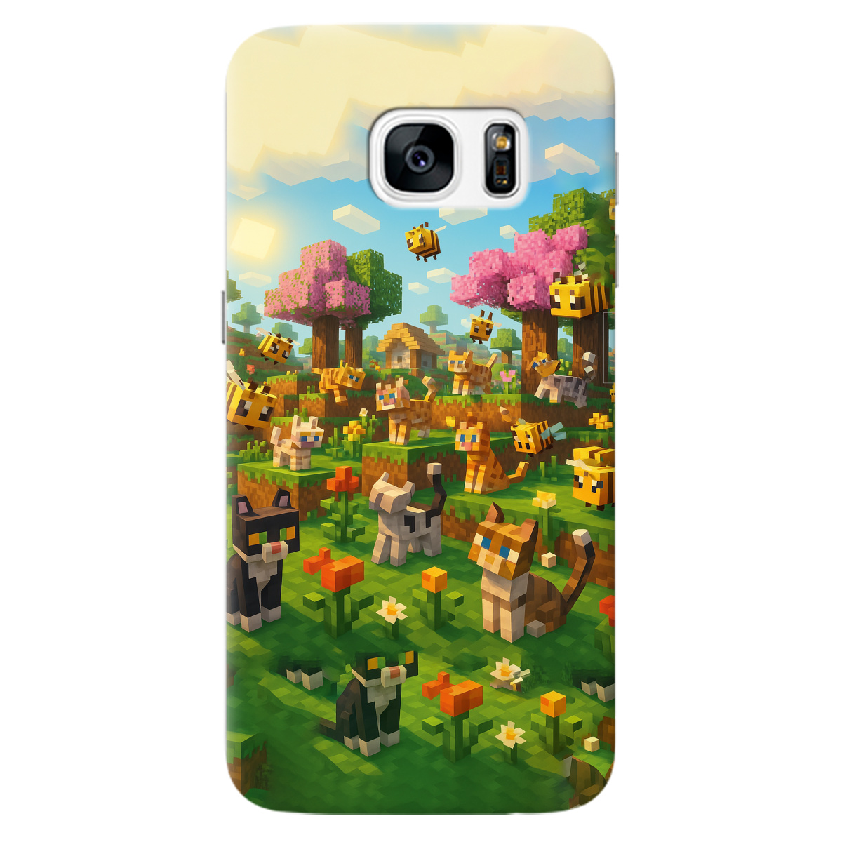 Чехол для Samsung Galaxy S7 Піксельні герої - фото 1 Чехол для Samsung Galaxy S7 Піксельні герої - фото 1 - Чехлы для телефонов